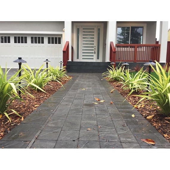 ALS1 Aluminum Low Voltage Landscape Accent Path and Area Light with 6.5" Shade and 18" Stem in Black Finish, Ground Spike and Free G4 LED Bulb (6-Pack), 36PL02BKx6