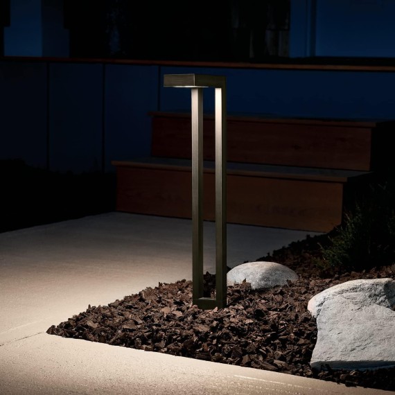 12V Two Arm Path Light Textured Black, 22.00x6.00x3.00
