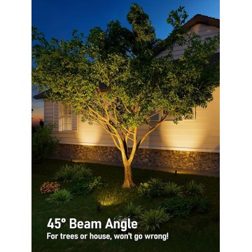 12-Pack Low Voltage LED Landscape Spotlight, 3000K Warm White, 4W 12V Pathway Lights Outdoor CRI90+, Aluminum Housing Spot Lights for Garden Yard Lighting, ETL Listed, Bronze Finish