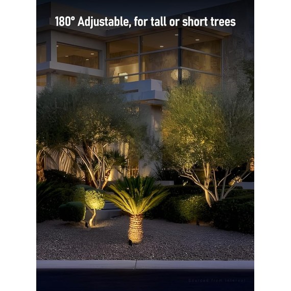 12-Pack Low Voltage LED Landscape Spotlight, 3000K Warm White, 4W 12V Pathway Lights Outdoor CRI90+, Aluminum Housing Spot Lights for Garden Yard Lighting, ETL Listed, Bronze Finish