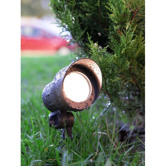 12-Pack Low Voltage LED Landscape Spotlight, 3000K Warm White, 4W 12V Pathway Lights Outdoor CRI90+, Aluminum Housing Spot Lights for Garden Yard Lighting, ETL Listed, Bronze Finish