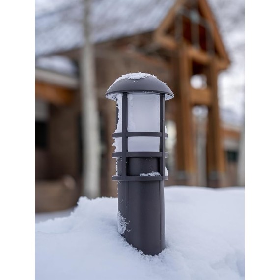 12-Pack Low Voltage Landscape Pathway Lights 3W Landscape Lighting 12-24V LED Bollard Path Lights Wired CRI 90+ Aluminum Pathway Lighting for Walkway Yard Garden, ETL Listed, 3000K Warm White