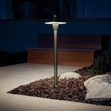 12V 6.75" Path Light Textured Architectural Bronze, 21.00x6.75x6.75