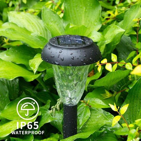 12Pack Solar Lights Outdoor Waterproof, Pathway Lights Solar Powered, Landscape Lighting, Solar Lights for Patio, Garden, Yard, Pathways, Landscapes, Walkways and Driveways