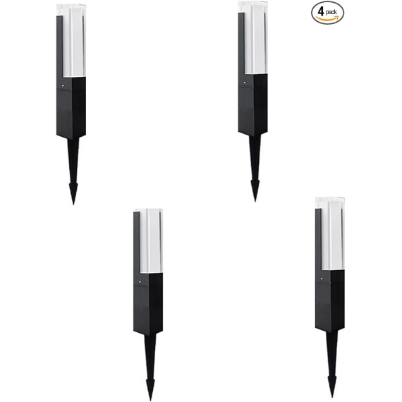 LED Landscape Path Lights Wired 7W,Outdoor Lighting with Aluminum Ground Stake,Waterproof IP65 3000K Warm White for Walkway,Garden,Yard,4 Pack