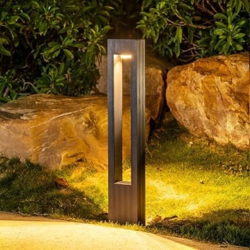 Landscape Path Light, Modern LED Pathway Lighting, Die-cast Aluminum Bollard Light, for Garden, Driveway, Walkway, Garage