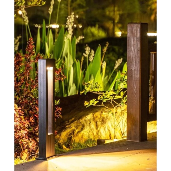 Landscape Path Light, Modern LED Pathway Lighting, Die-cast Aluminum Bollard Light, for Garden, Driveway, Walkway, Garage