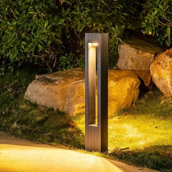 Landscape Path Light, Modern LED Pathway Lighting, Die-cast Aluminum Bollard Light, for Garden, Driveway, Walkway, Garage