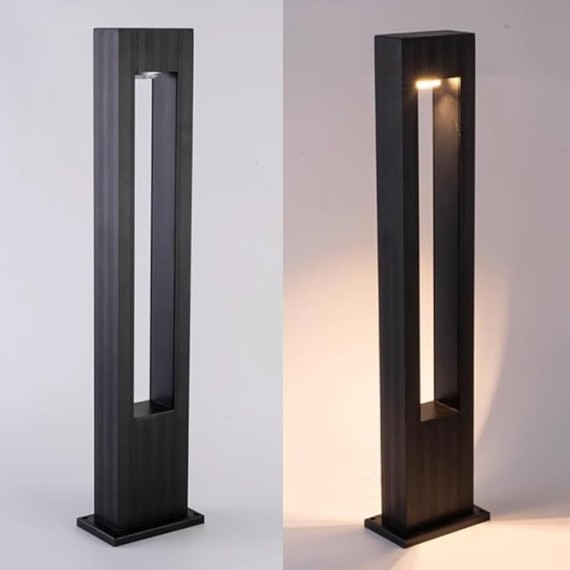 Landscape Path Light, Modern LED Pathway Lighting, Die-cast Aluminum Bollard Light, for Garden, Driveway, Walkway, Garage