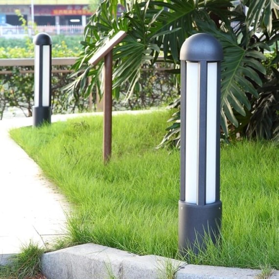 Modern Pathway Light Outdoor LED Bollard Landscape Path Light, Waterproof Aluminum Housing for Garden, Courtyard, Driveway, Walkway