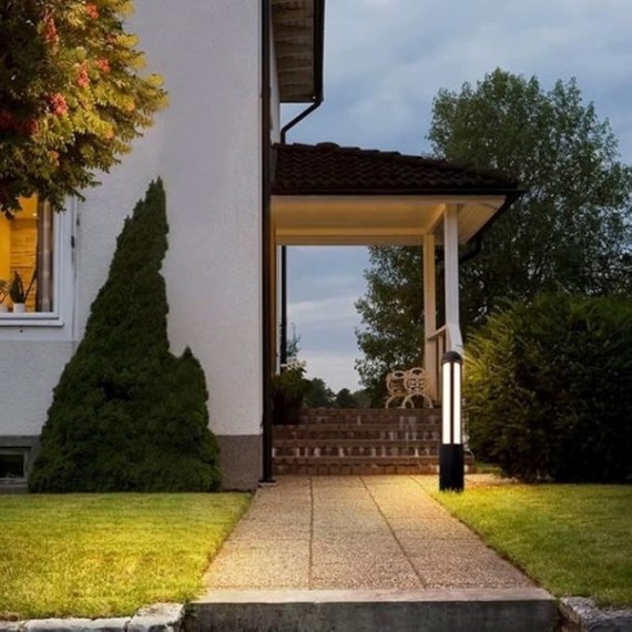 Modern Pathway Light Outdoor LED Bollard Landscape Path Light, Waterproof Aluminum Housing for Garden, Courtyard, Driveway, Walkway