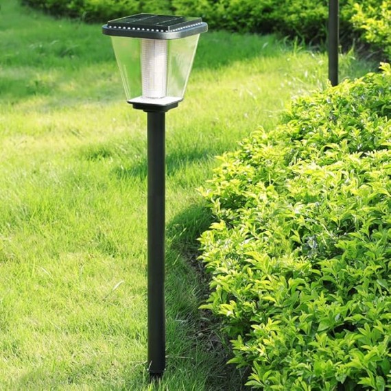 Solar Pathway Lights Outdoor Solar Powered Garden Light IP65 Waterproof Landscape Lighting Auto On/Off Solar Yard Lights for Walkway Driveway Landscape Lighting