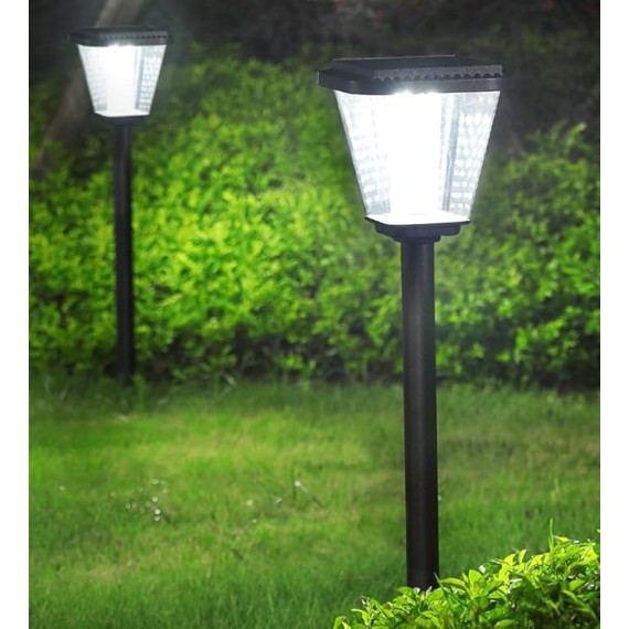 Solar Pathway Lights Outdoor Solar Powered Garden Light IP65 Waterproof Landscape Lighting Auto On/Off Solar Yard Lights for Walkway Driveway Landscape Lighting