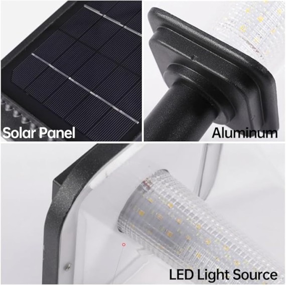Solar Pathway Lights Outdoor Solar Powered Garden Light IP65 Waterproof Landscape Lighting Auto On/Off Solar Yard Lights for Walkway Driveway Landscape Lighting